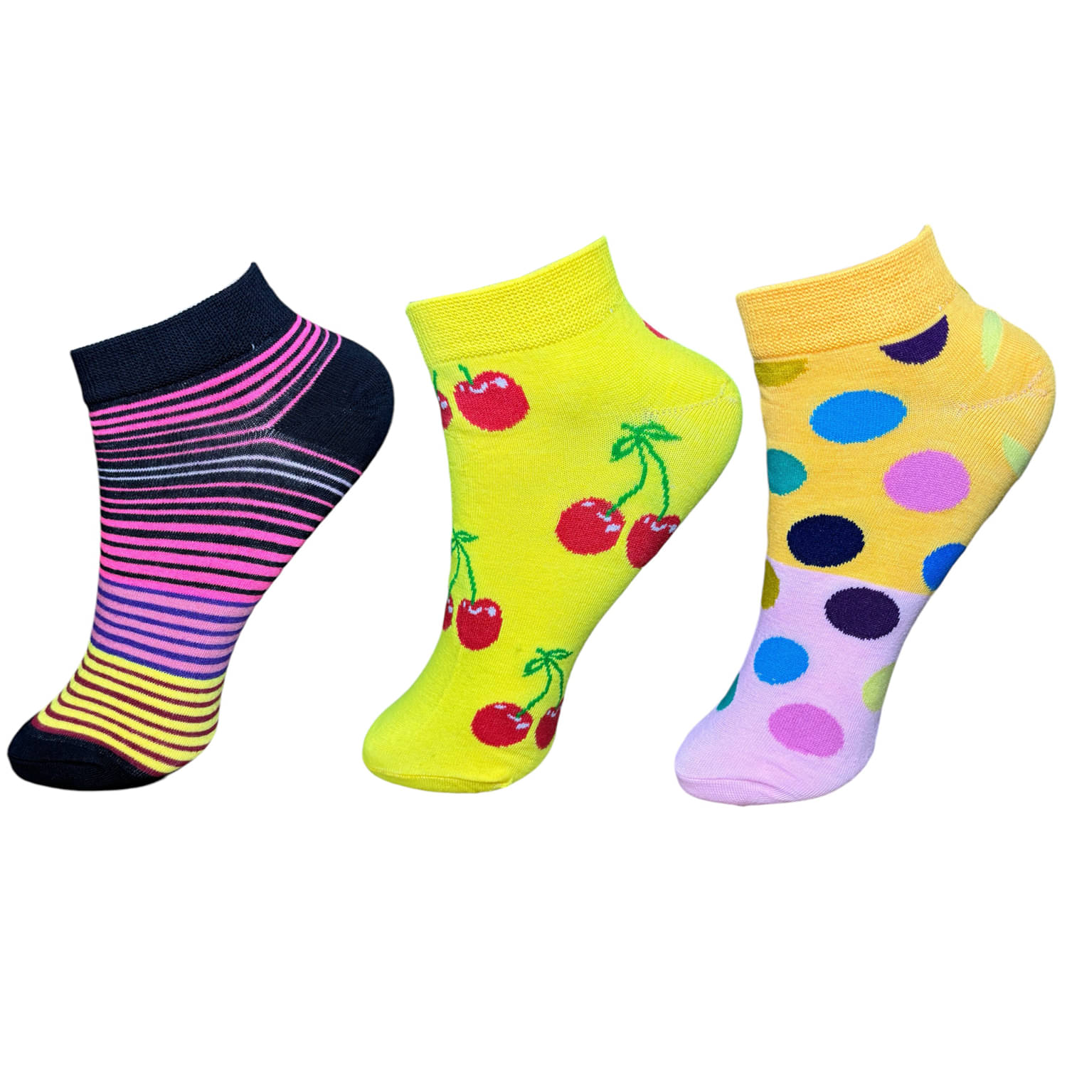 HF LUMEN Pack of 3 Women's Cotton Ankle Length Socks ( Multicolor ) HF LUMEN Pack of 3 Women's Cotton Ankle Length Socks ( Multicolor )