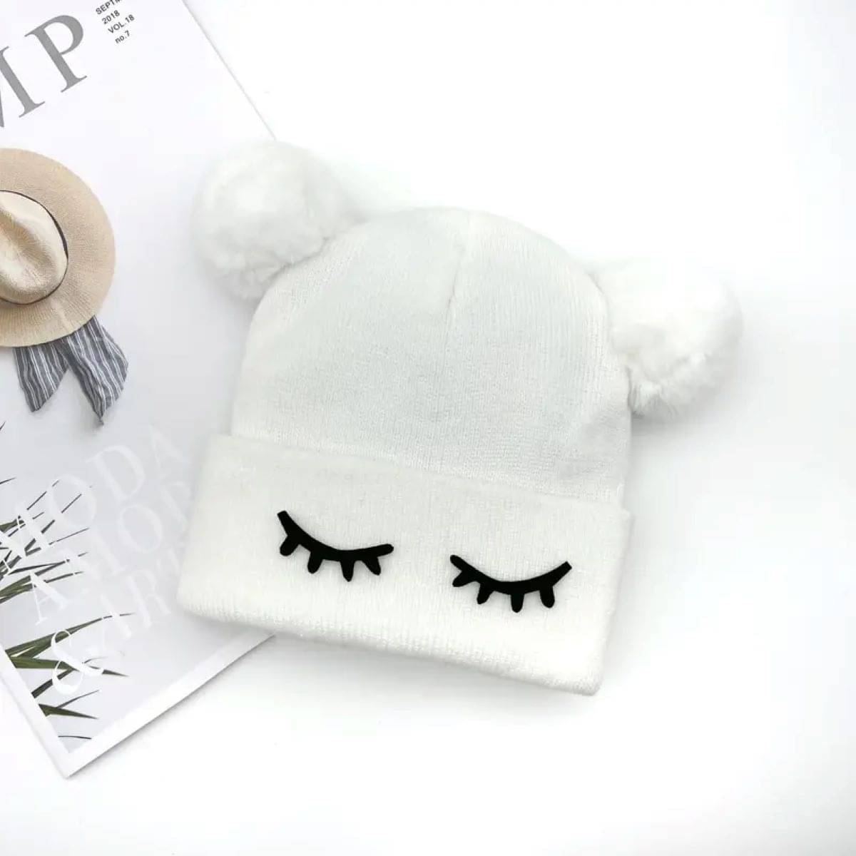     			INFISPACE Baby's Super Warm Winter Woolen Skull Beanie Cap with Fur Inside| Double Pompom Baby Hat (Age: 6 Months to 3 Years) WhiteColor,Cap,Winter Cap,Cap for kids,Kids Cap,Winter Money Cap,Thandi ke cap