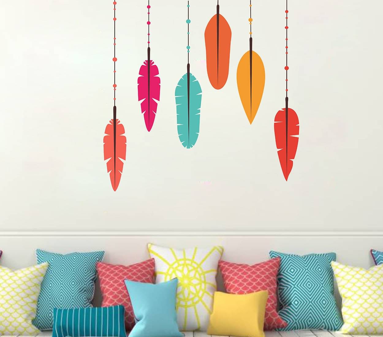     			Inkfence Wall Sticker Abstract ( 80 x 105 cms )