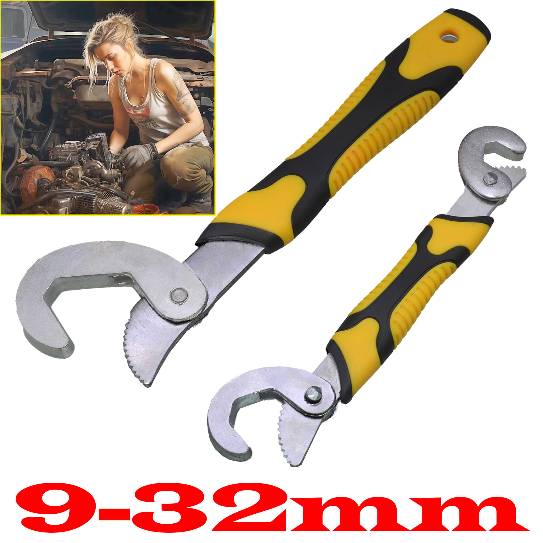 JMALL Adjustable Wrench Set of 2 Pc JMALL Adjustable Wrench Set of 2 Pc