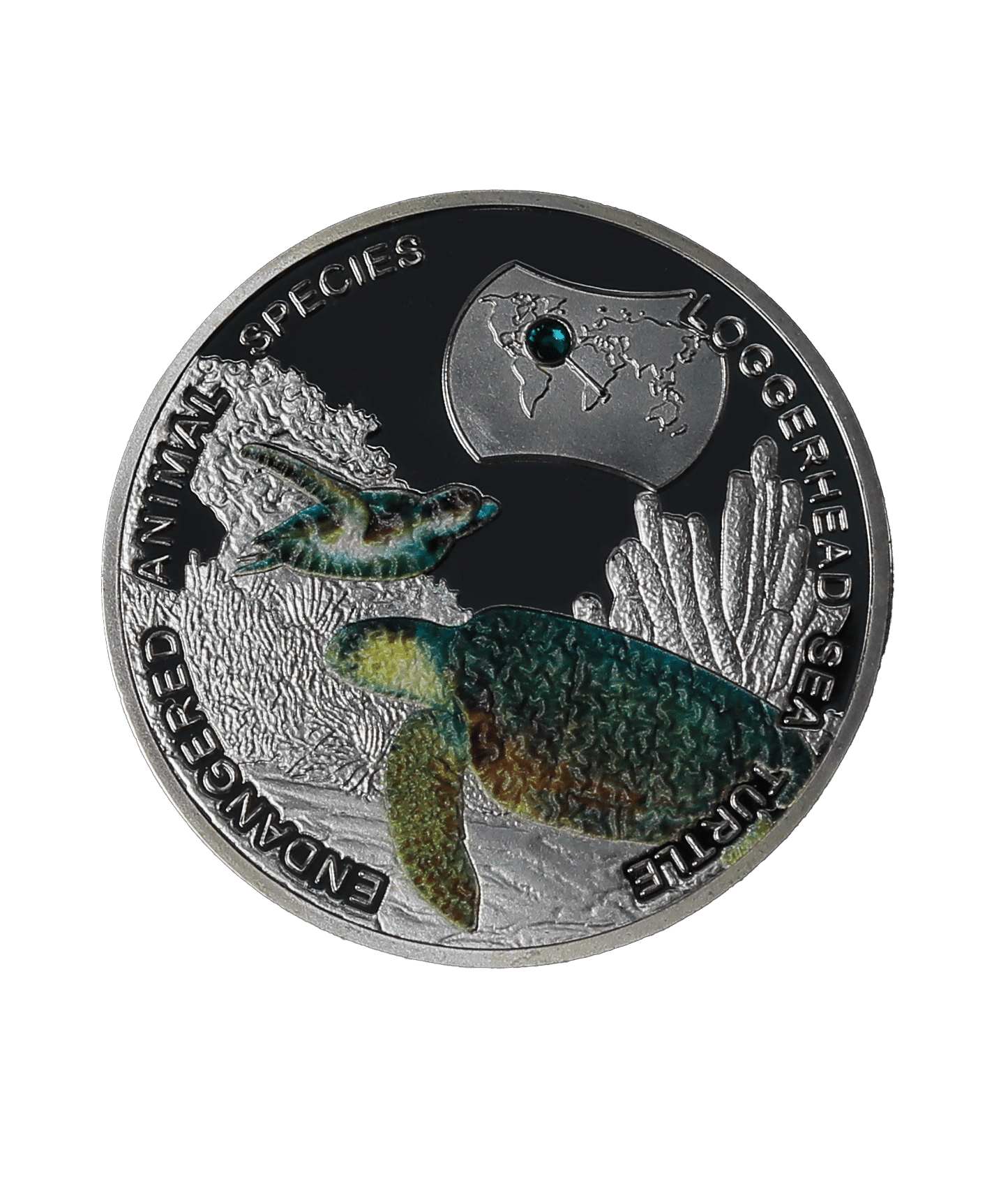 Loggerhead Sea Turtle Endangered Animal Lucky Commemorative Collectible Silver Coin 1 Oz Heavy Thick Rare to get Medallion Fantasy Physical Coin (Silver Plated with Luxury Box) Loggerhead Sea Turtle Endangered Animal Lucky Commemorative Collectible Silver Coin 1 Oz Heavy Thick Rare to get Medallion Fantasy Physical Coin (Silver Plated with Luxury Box)