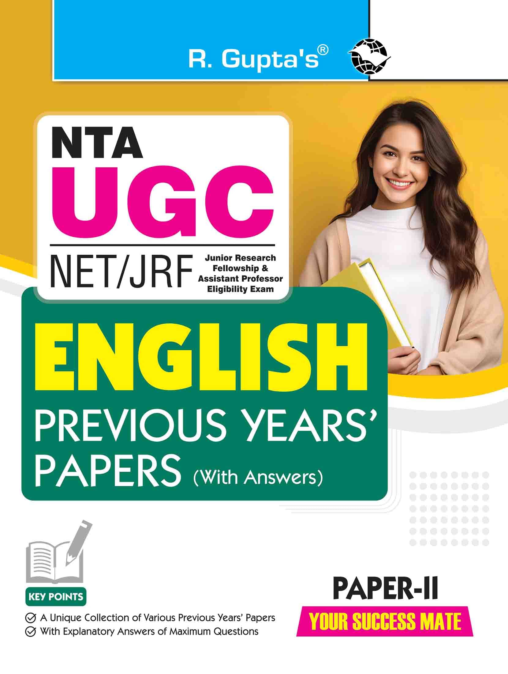     			NTA-UGC-NET/JRF: ENGLISH (Paper-II) Previous Years’ Papers (With Answers)