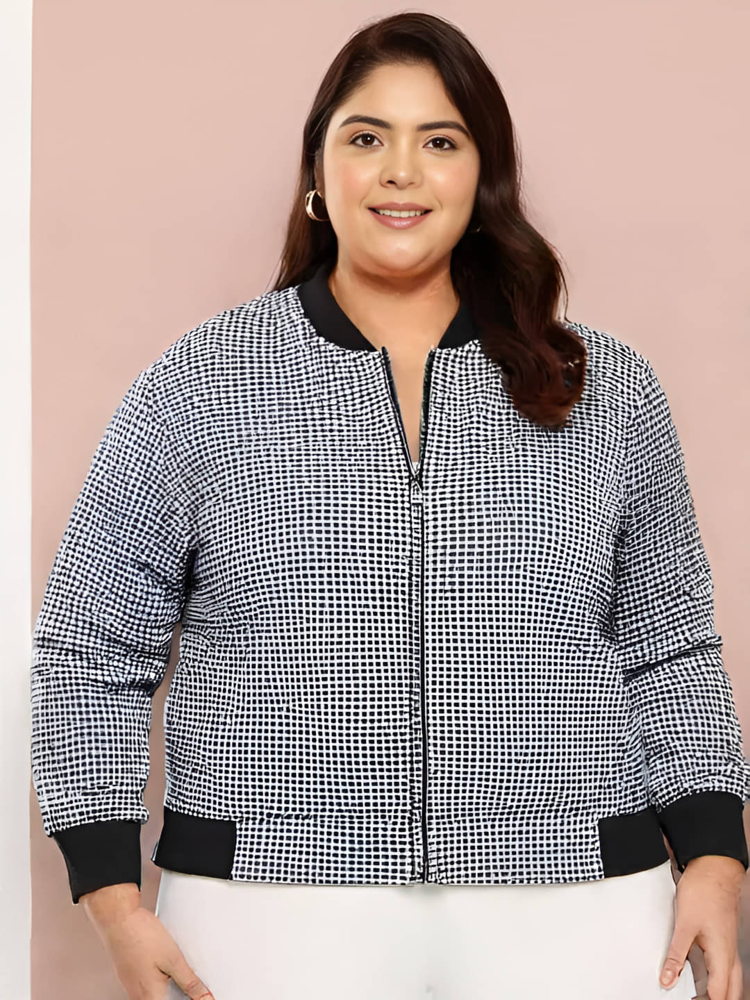 PLUS PARADISE Women Regular Jacket ( Black ) PLUS PARADISE Women Regular Jacket ( Black )