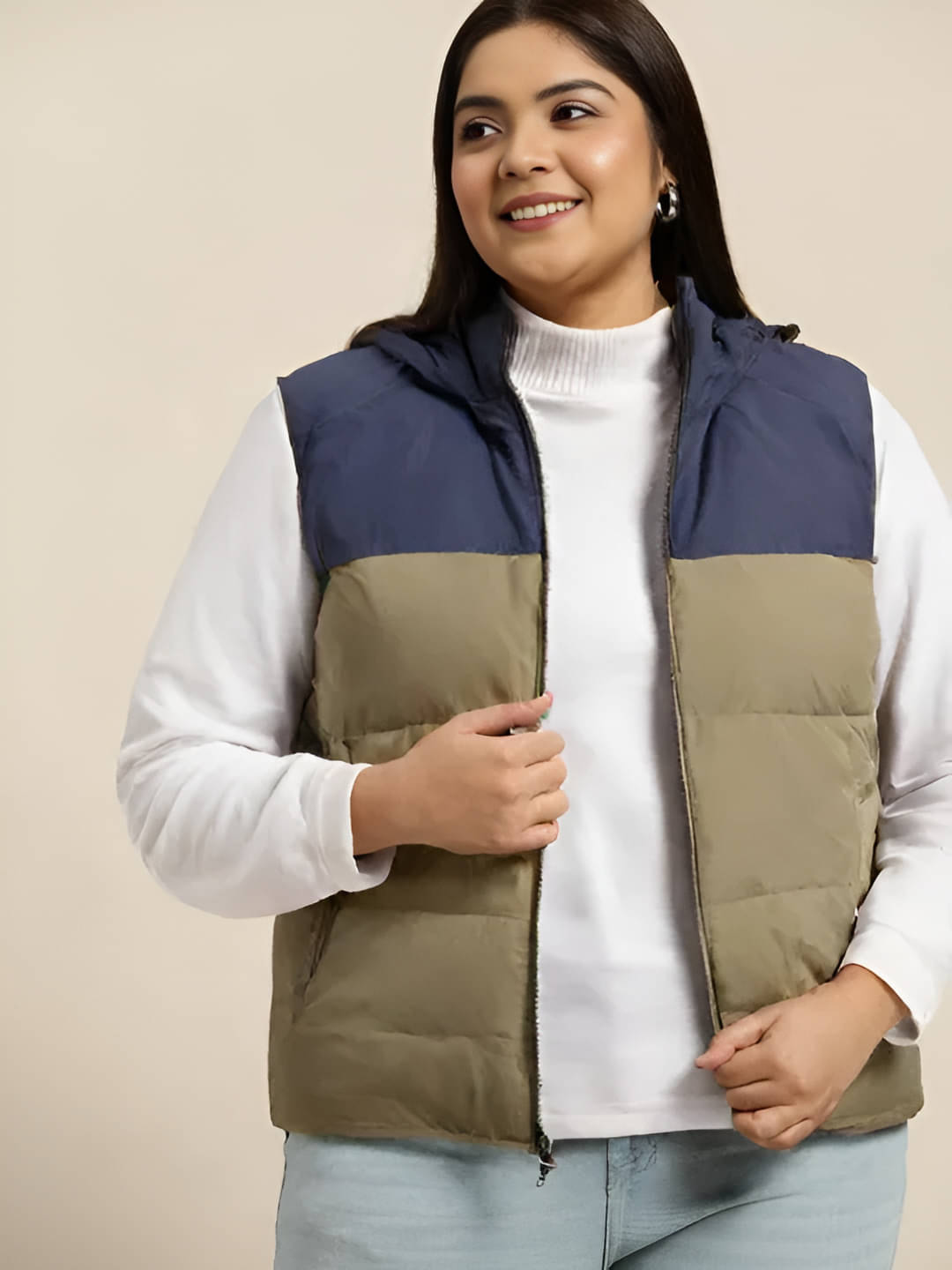 PLUS PARADISE - Polyester Multi Color Hooded Jackets PLUS PARADISE - Polyester Multi Color Hooded Jackets