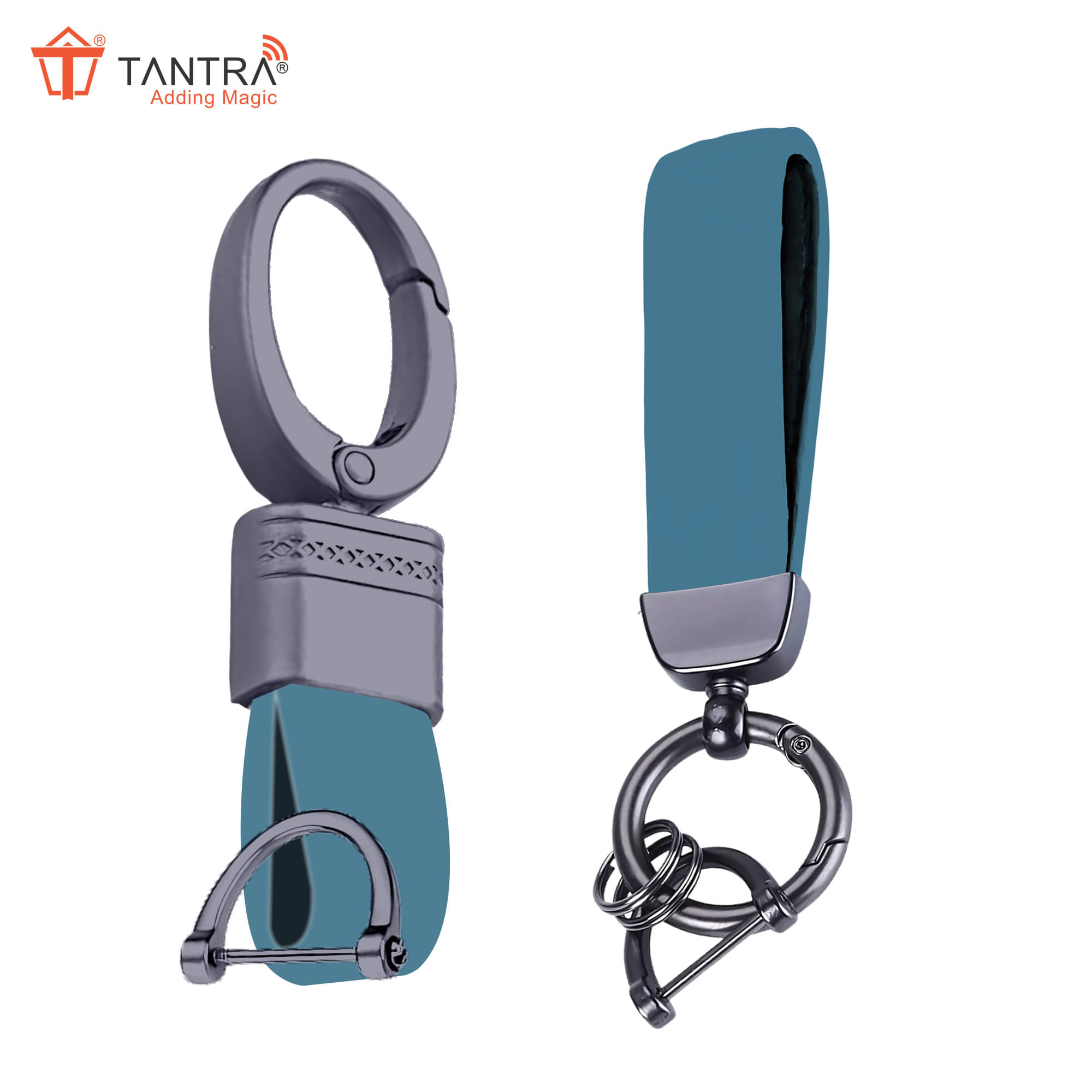 TANTRA Premium Leather Keychain - Stylish Genuine Leather Key Ring for All Car Key Durable & Elegant Key Holder     			TANTRA Premium Leather Keychain - Stylish Genuine Leather Key Ring for All Car Key Durable & Elegant Key Holder