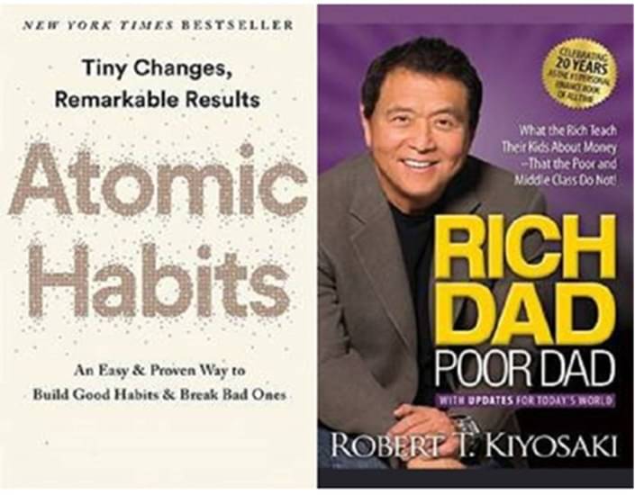     			The Atomic Habits  Rich Dad Poor Dad