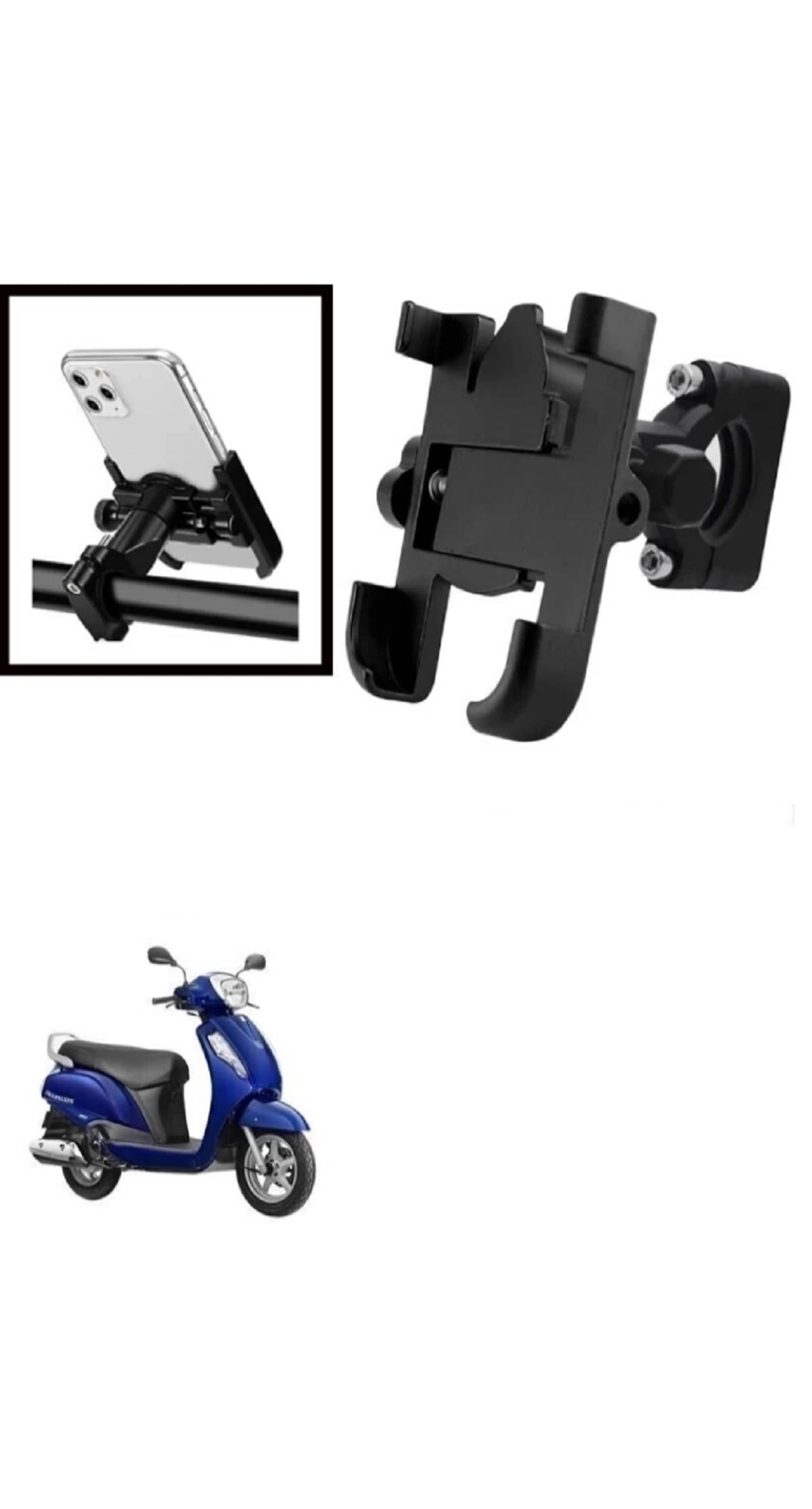 Universal Scooty Mobile Holder Without USB Port Universal Scooty Mobile Holder Without USB Port