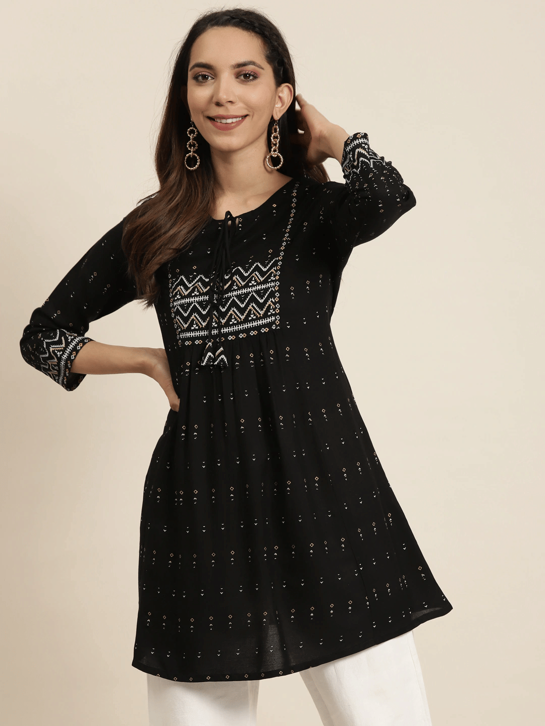 Rayon Short Kurti For Women (Pack of 1) Rayon Short Kurti For Women (Pack of 1)