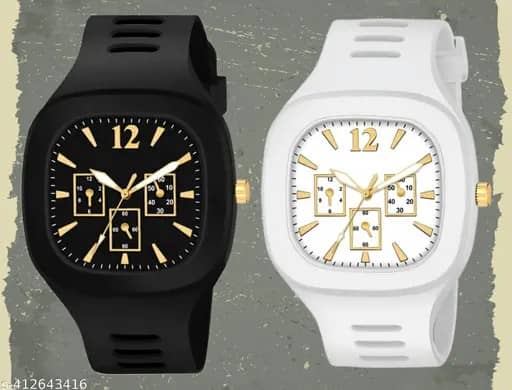 BANDSMITH Multicolor PU Digital Men's Watch