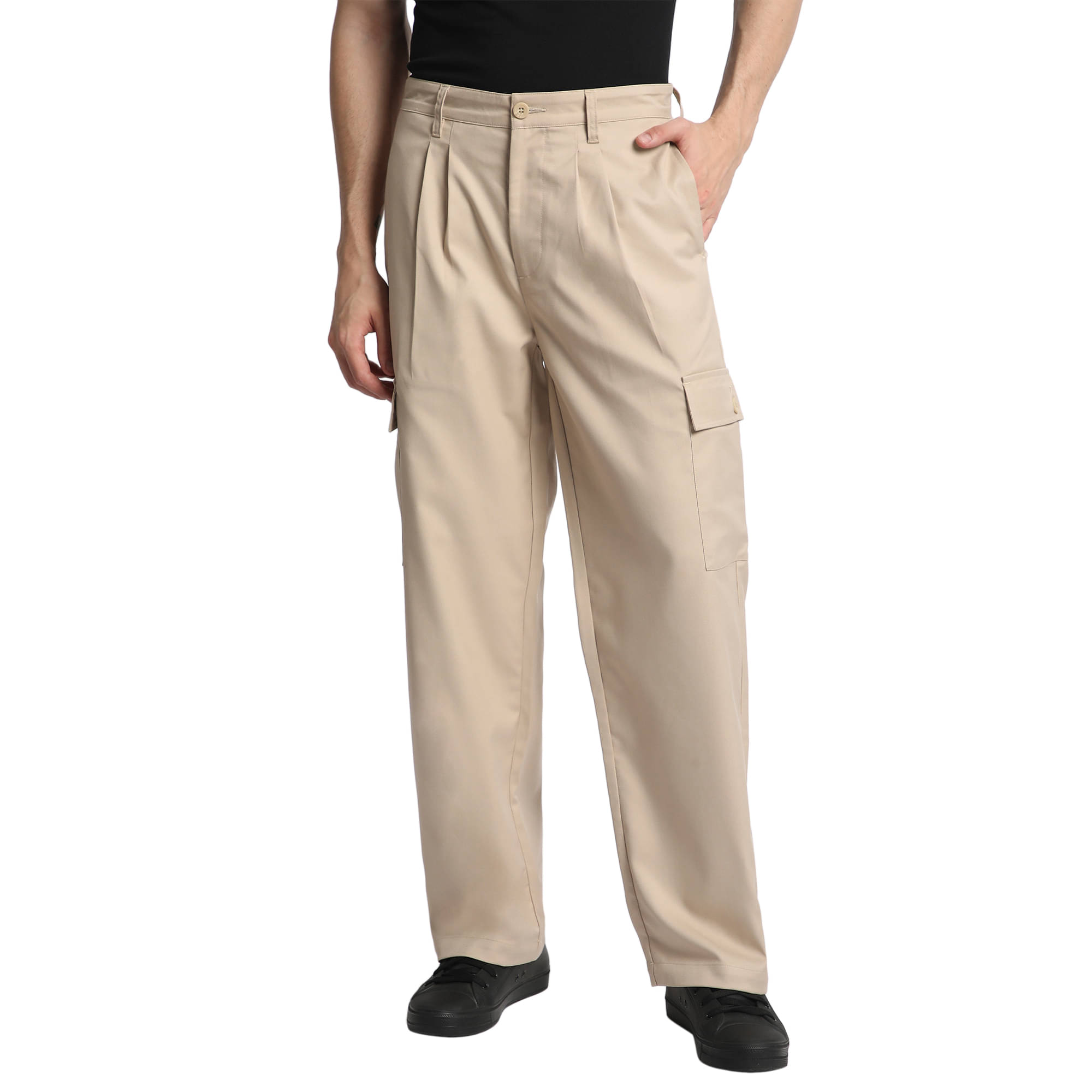     			Bene Kleed Men Relaxed Loose Fit Cargos Trousers