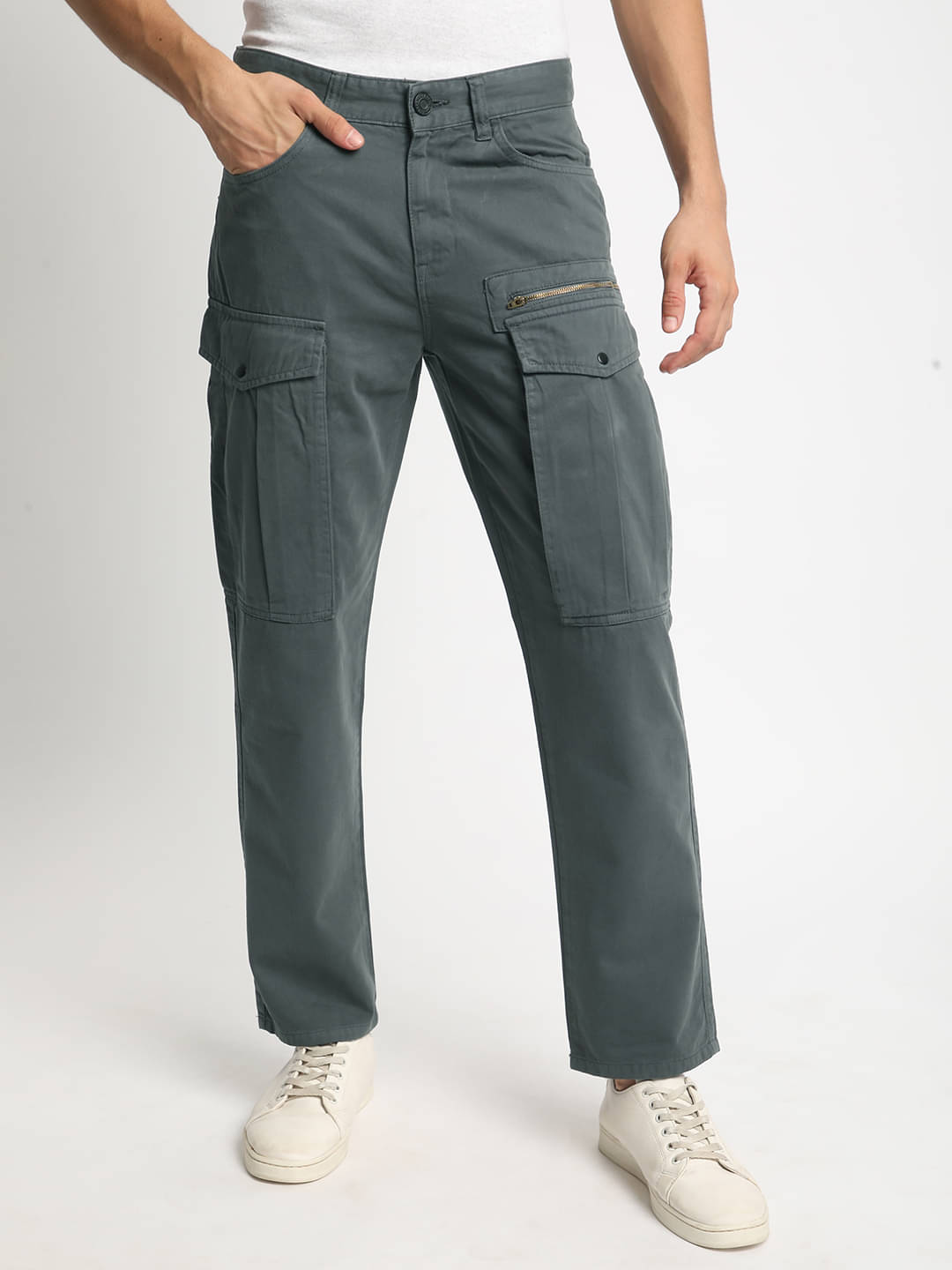     			Bene Kleed Men Relaxed Pure Cotton Cargos Trousers