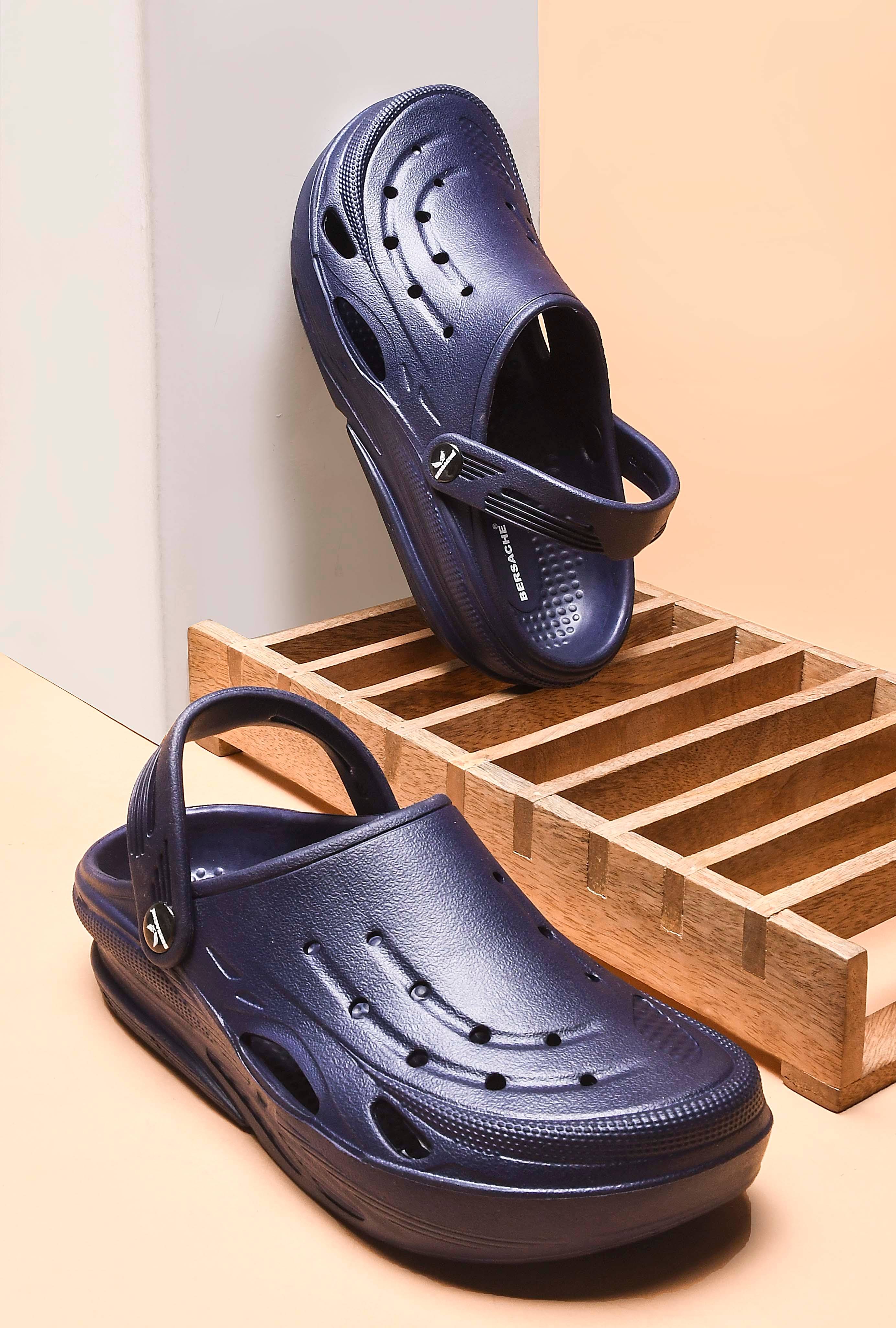     			Bersache - Blue Men's Clogs