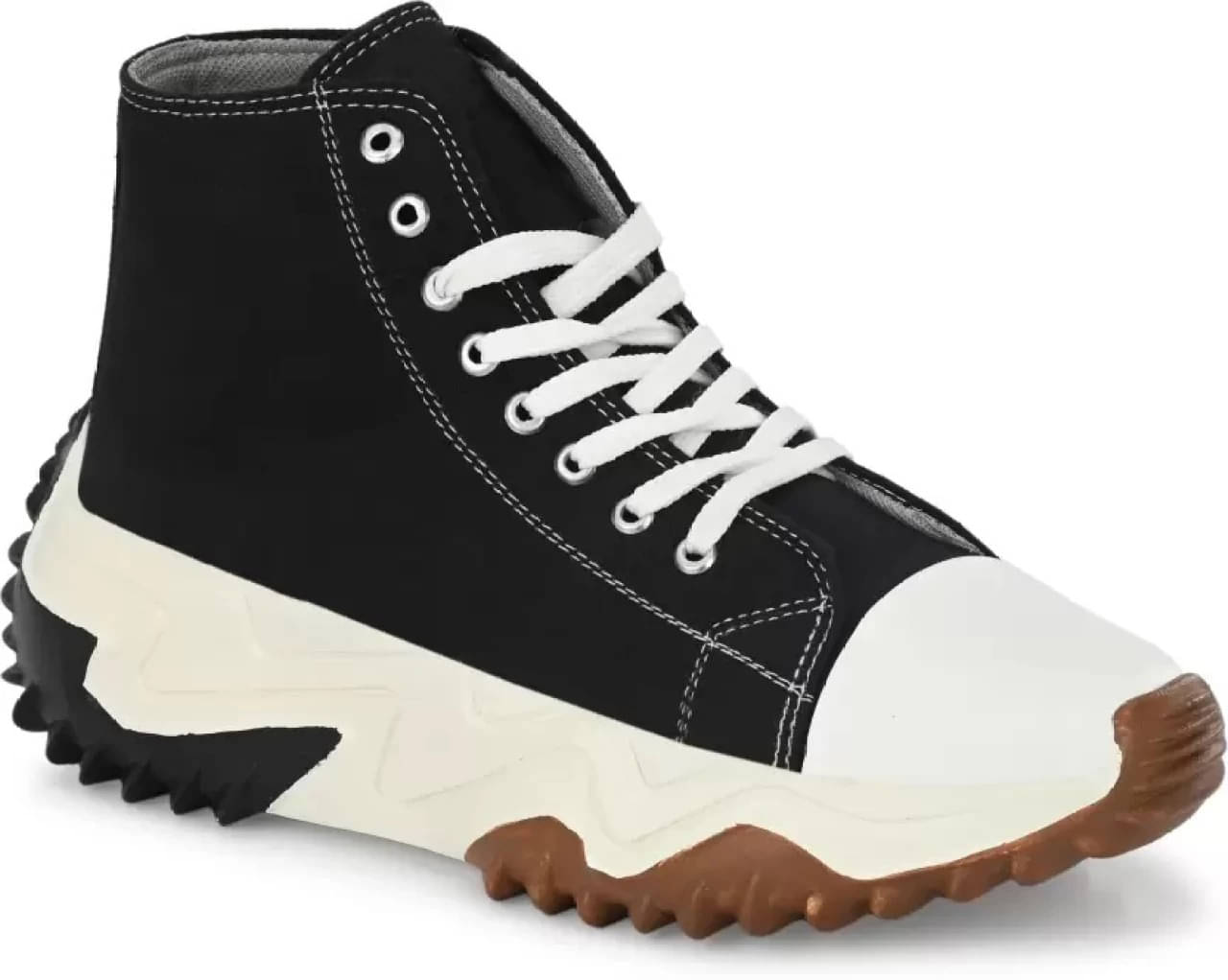     			Brainer Black Men's High Tops Shoes