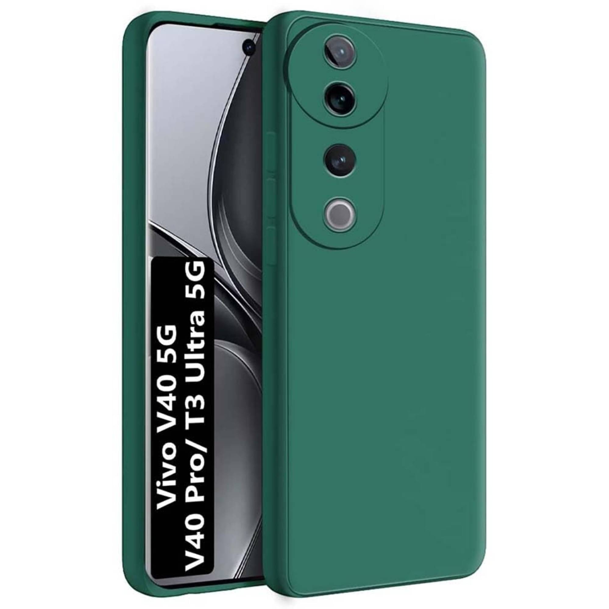     			Case Vault Covers Silicon Soft cases Compatible For Silicon Vivo V40 Pro 5G ( )