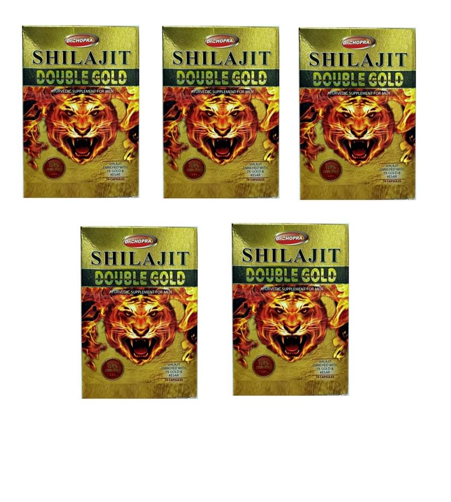     			Dr Chopra SHILAJIT DOUBLE GOLD (10 CAPSULE) PACK OF 5