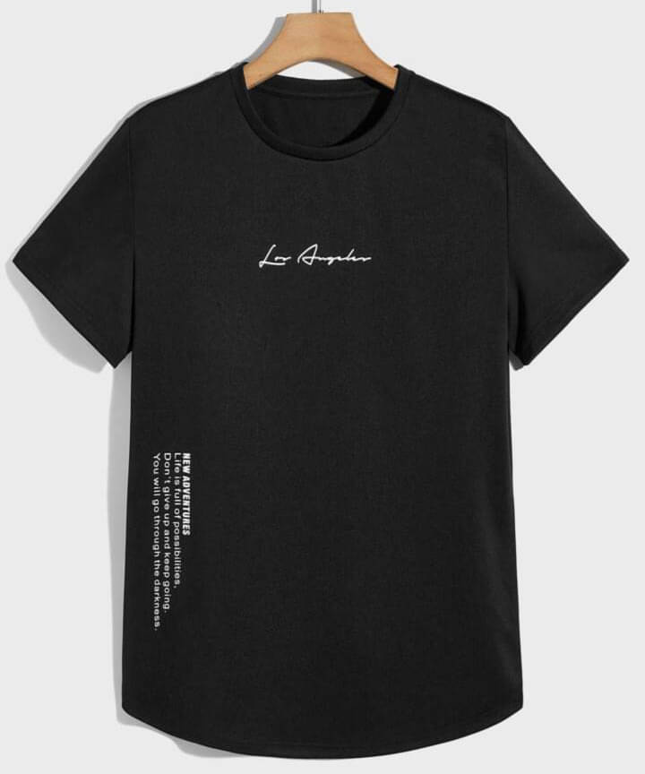 ELBATROSS Pack of 1 Polyester Slim Fit Men's T-Shirt ( Black ) ELBATROSS Pack of 1 Polyester Slim Fit Men's T-Shirt ( Black )