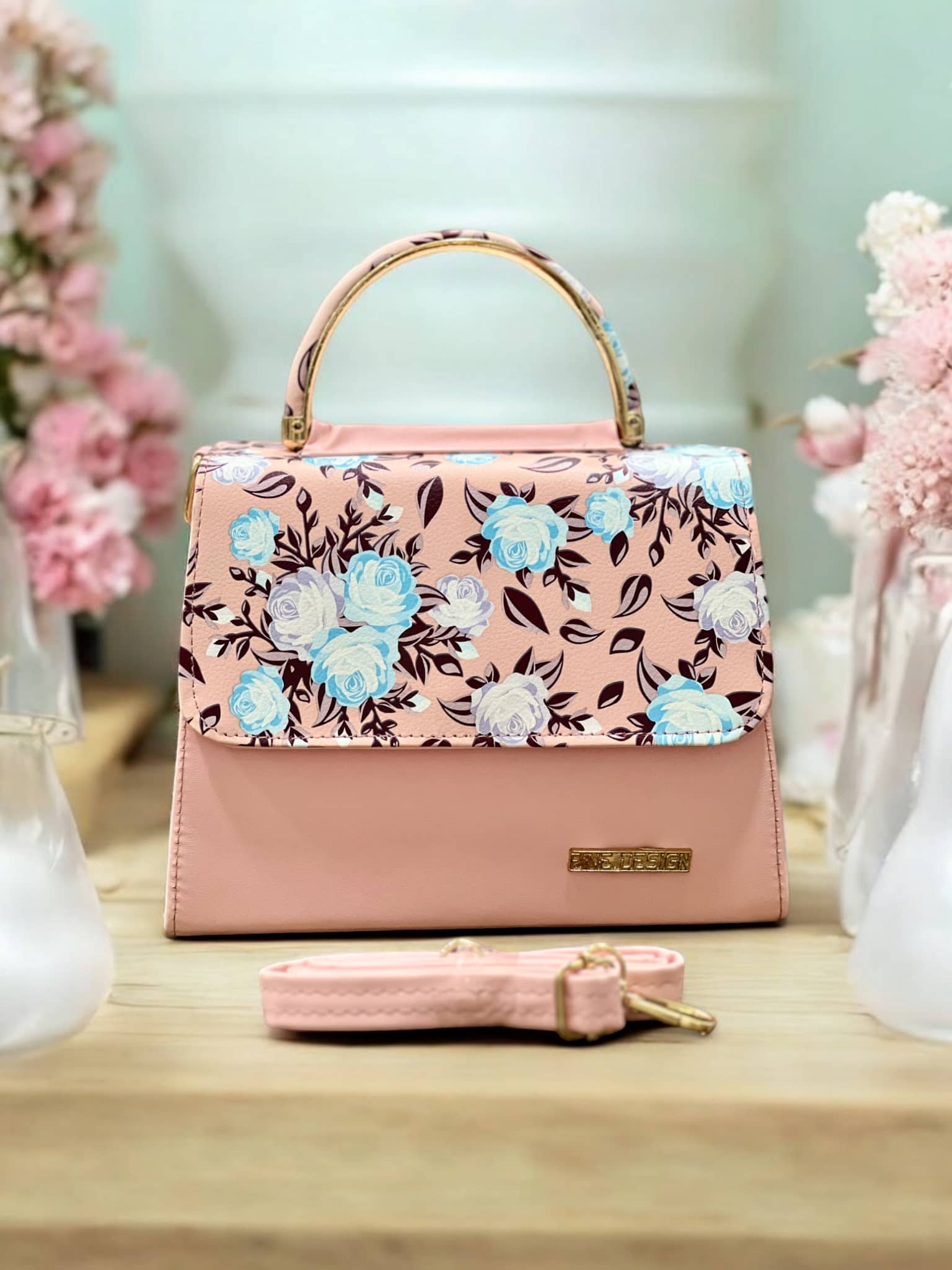 Fine Design Pink PU Sling Bag - Handbags | Buy online on ZillyBuy
