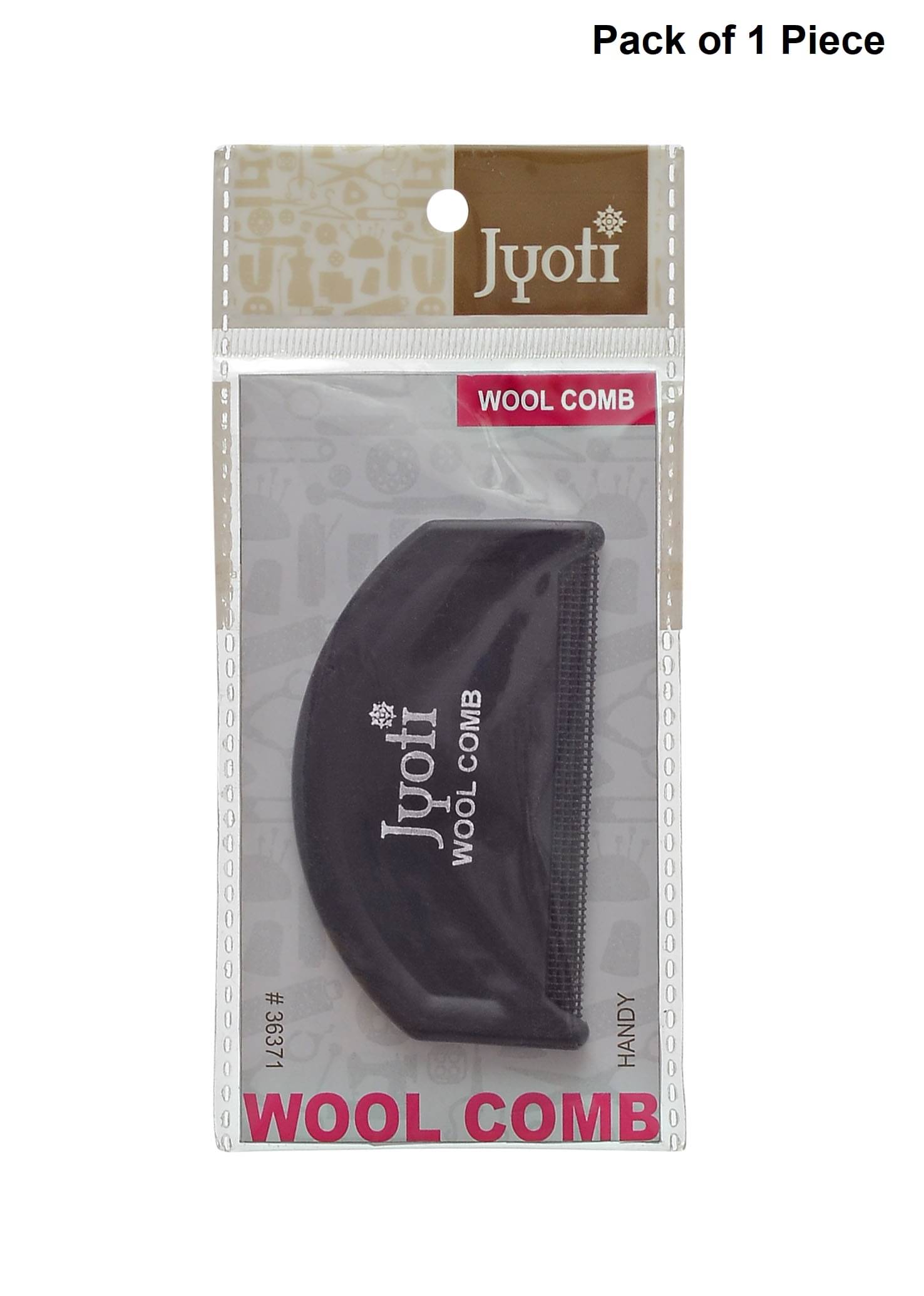     			Jyoti Black Wool Comb - Fabric Shaver & Cashmere Comb, Removes Pills, Fuzz, and Lint from Clothes, Lint Remover Tool for Woolen Clothes, Sweaters, Cashmere, and De-Pilling Knitwear - Pack of 1 Piece
