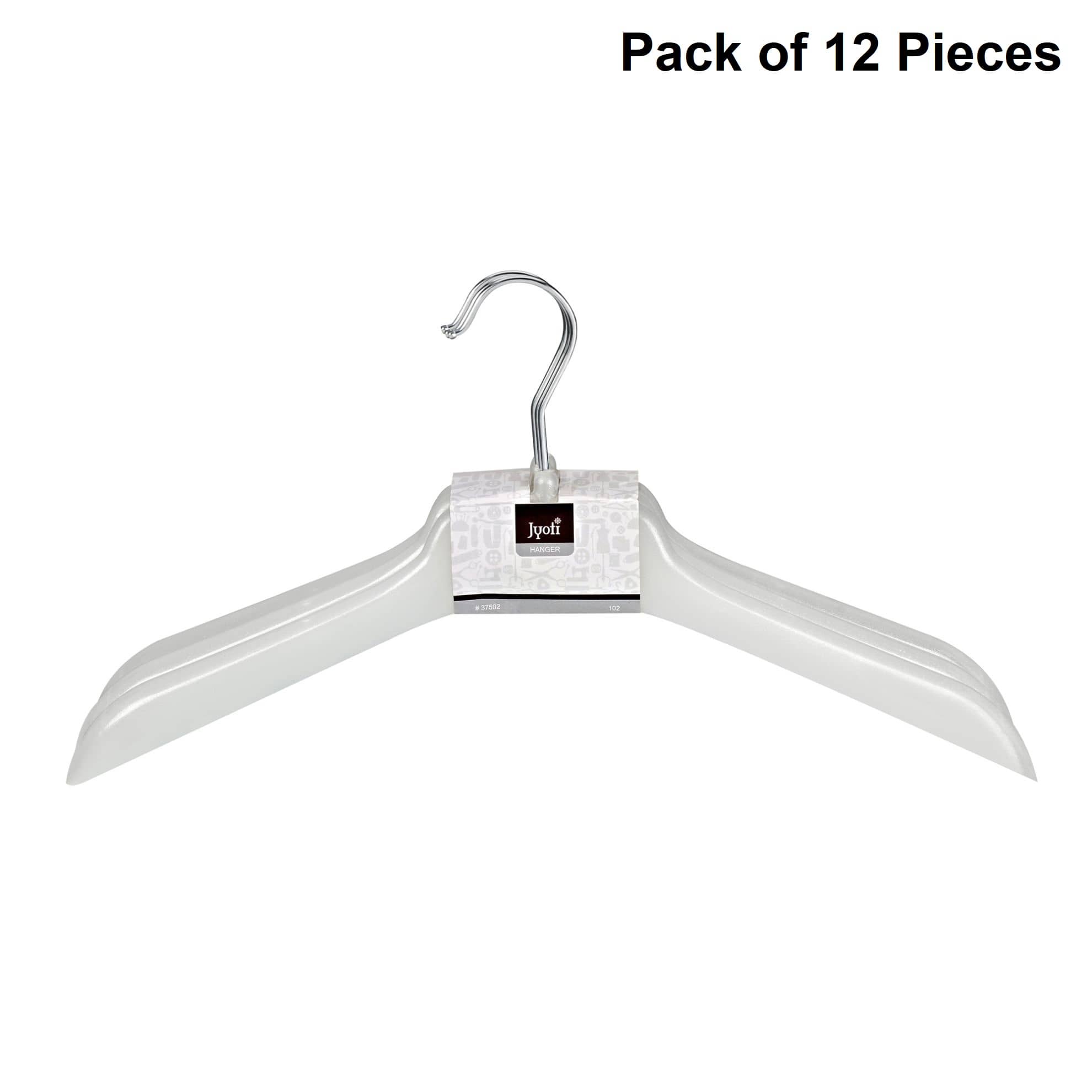 Jyoti Plastic Standard Clothes Hangers ( Pack of 12 )