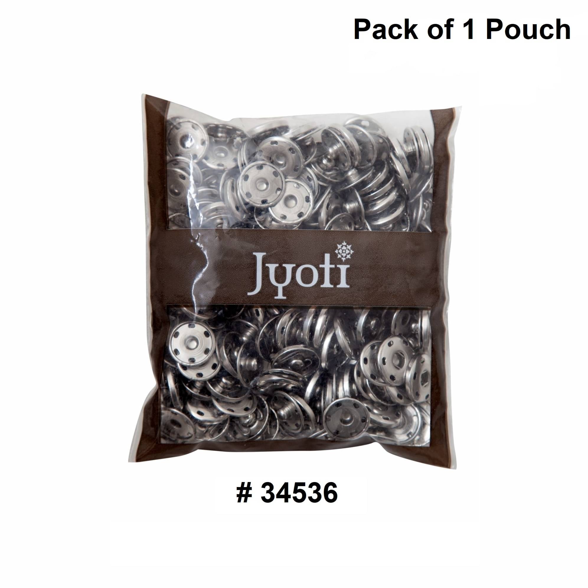 Jyoti Snap Fastener (100 Sets of Size 25mm of Stainless Steel Material in Nickel Finish) Metal Thickened, Rust Proof Sewing Buttons, Used for Leather Craft/Jeans/Jackets/DIY Items - Pack of 1 Pouch Jyoti Snap Fastener (100 Sets of Size 25mm of Stainless Steel Material in Nickel Finish) Metal Thickened, Rust Proof Sewing Buttons, Used for Leather Craft/Jeans/Jackets/DIY Items - Pack of 1 Pouch
