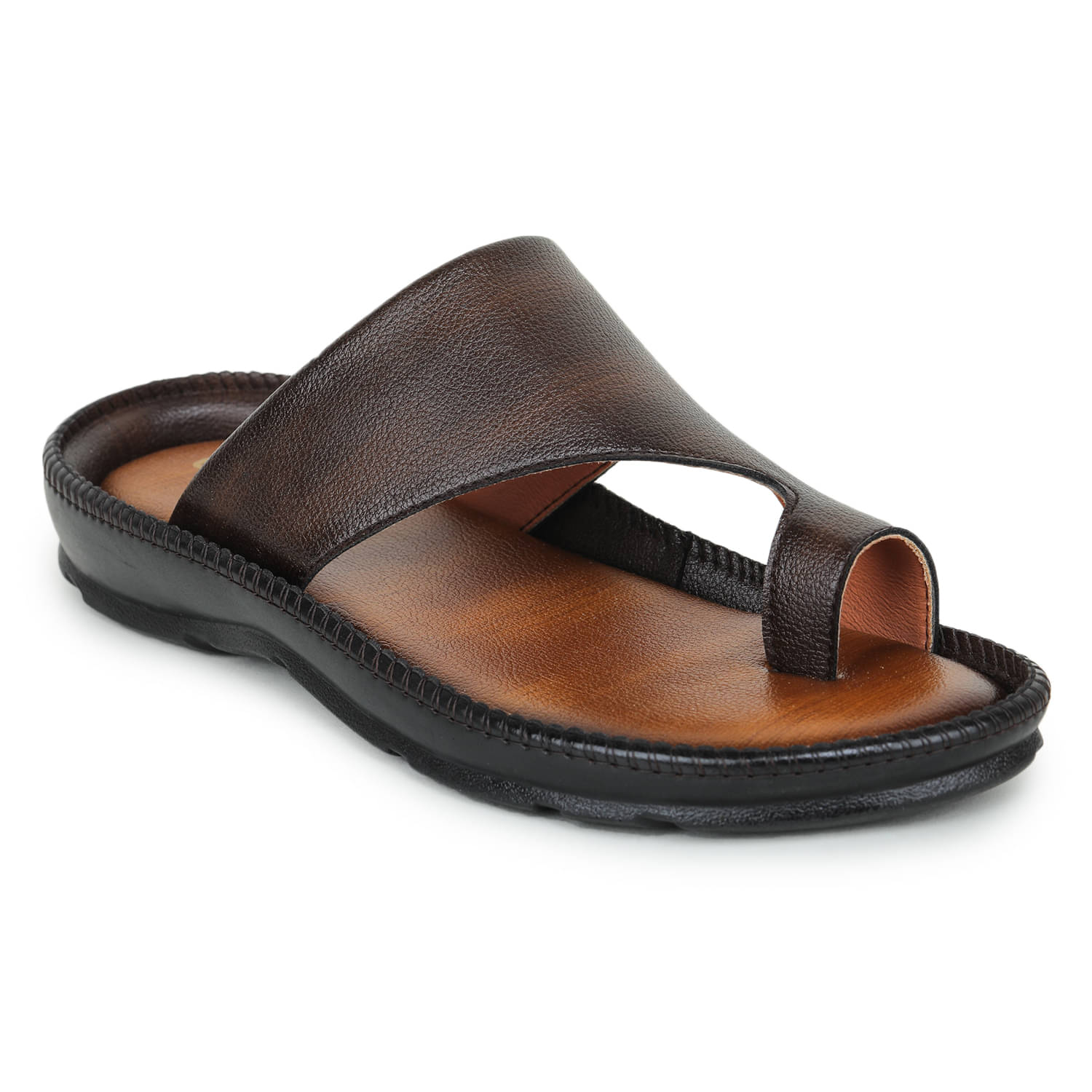     			Liberty Brown Men's Leather Slipper