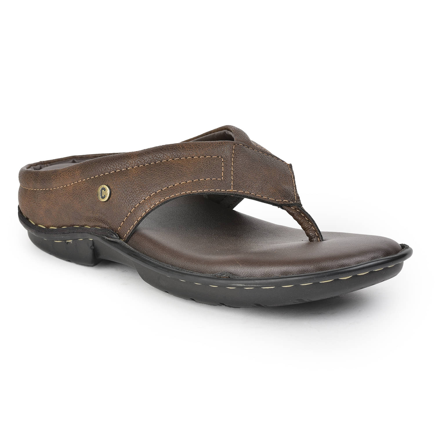     			Liberty Brown Men's Thong Flip Flop