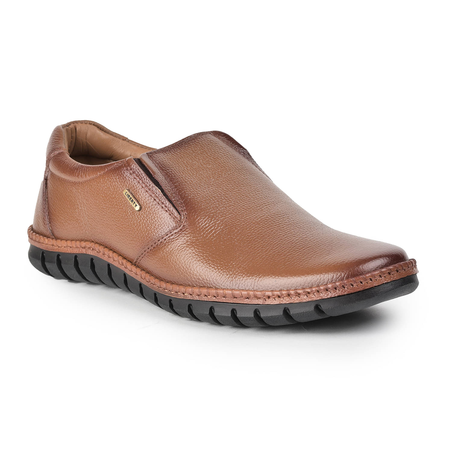     			Liberty Tan Men's Slip On Formal Shoes