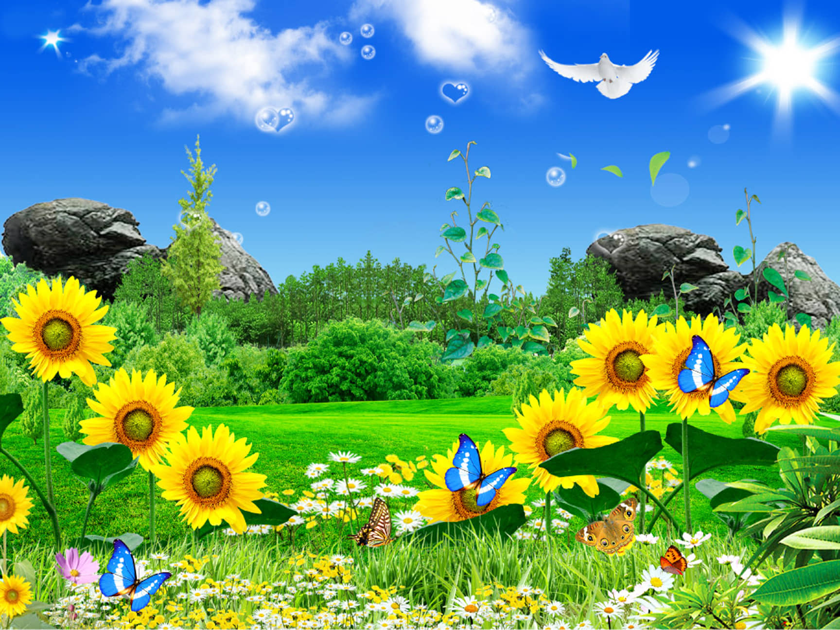 Manas Nature Wallpaper ( 60 x 90 ) cm ( Pack of 1 )