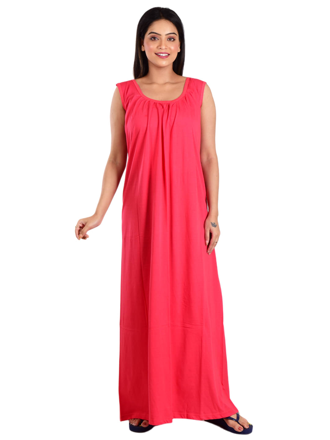     			PIYALI'S CREATION WOMEN'S Red Hosiery Women's Nightwear Nighty & Night Gowns ( Pack of 1 )