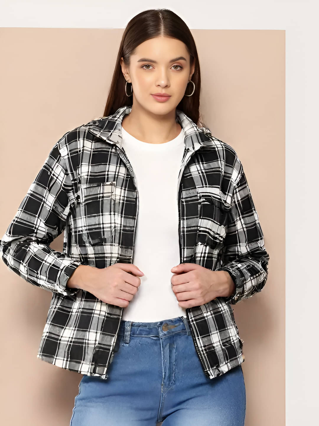 PLUS PARADISE Women Regular Jacket ( Black ) PLUS PARADISE Women Regular Jacket ( Black )