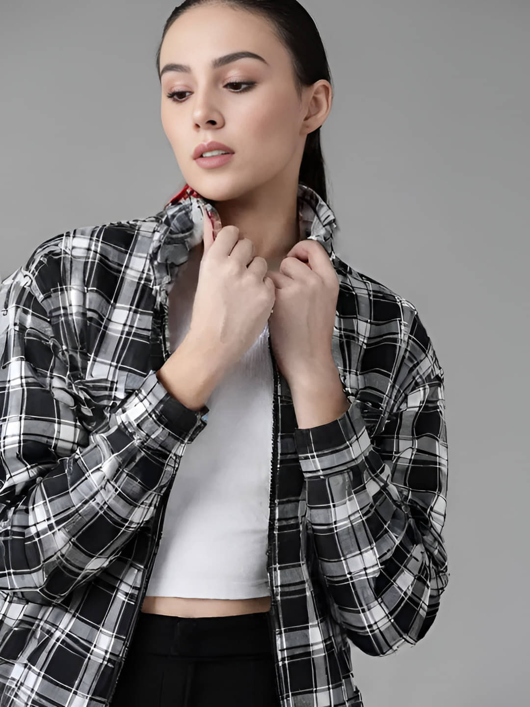PLUS PARADISE Women Regular Jacket ( Black ) PLUS PARADISE Women Regular Jacket ( Black )