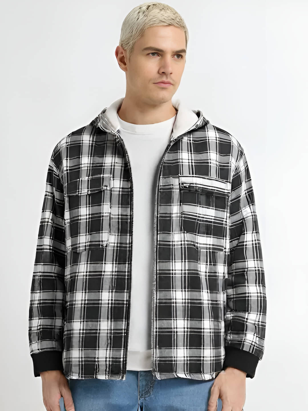     			PLUS PARADISE Cotton Men's Casual Jacket - Black ( Pack of 1 )