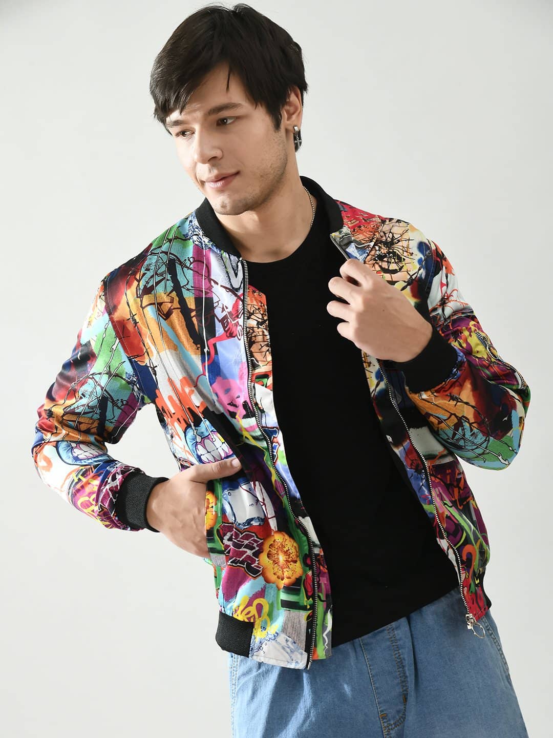 PLUS PARADISE Polyester Men's Casual Jacket - Multicolor ( Pack of 1 ) - Jackets & Coats | Buy online on ZillyBuy