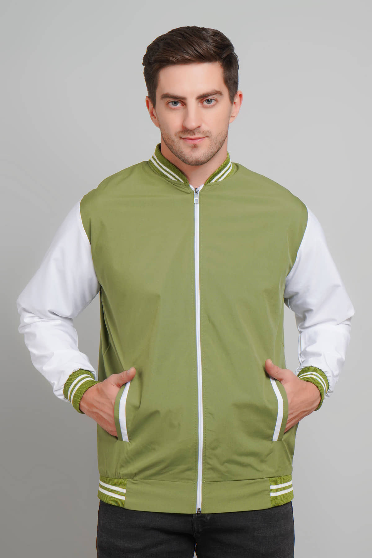 PLUS PARADISE Polyester Men's Windcheater Jacket - Green ( Pack of 1 ) - Jackets & Coats | Buy online on ZillyBuy