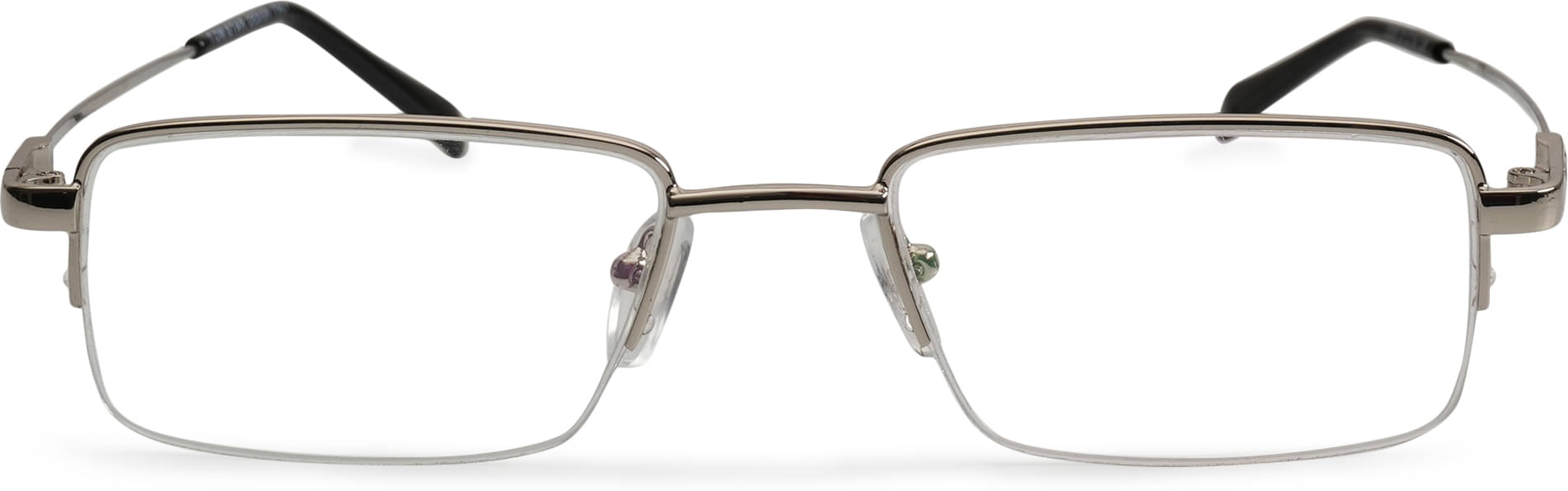 Redex Silver Rectangular Eyeglass Frame ( Pack of 1 ) Redex Silver Rectangular Eyeglass Frame ( Pack of 1 )