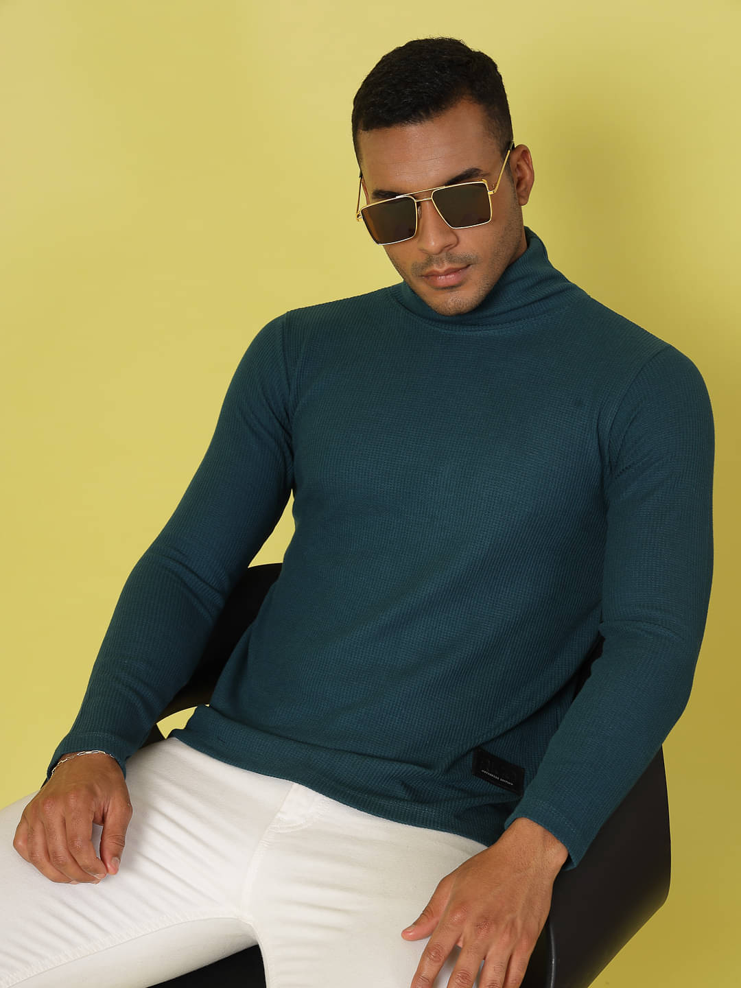 Rigo Pack of 1 Cotton Regular Fit Men's T-Shirt ( Teal )     			Rigo Pack of 1 Cotton Regular Fit Men's T-Shirt ( Teal )