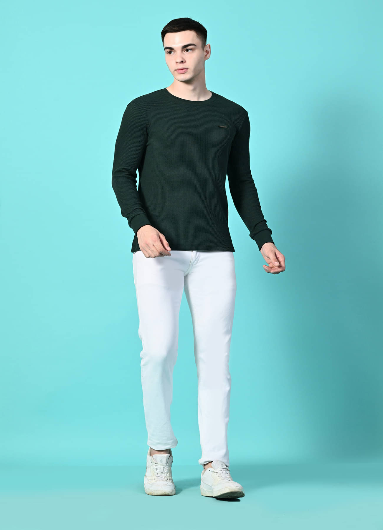     			STARFOX Pack of 1 Cotton Regular Fit Men's T-Shirt ( Green )
