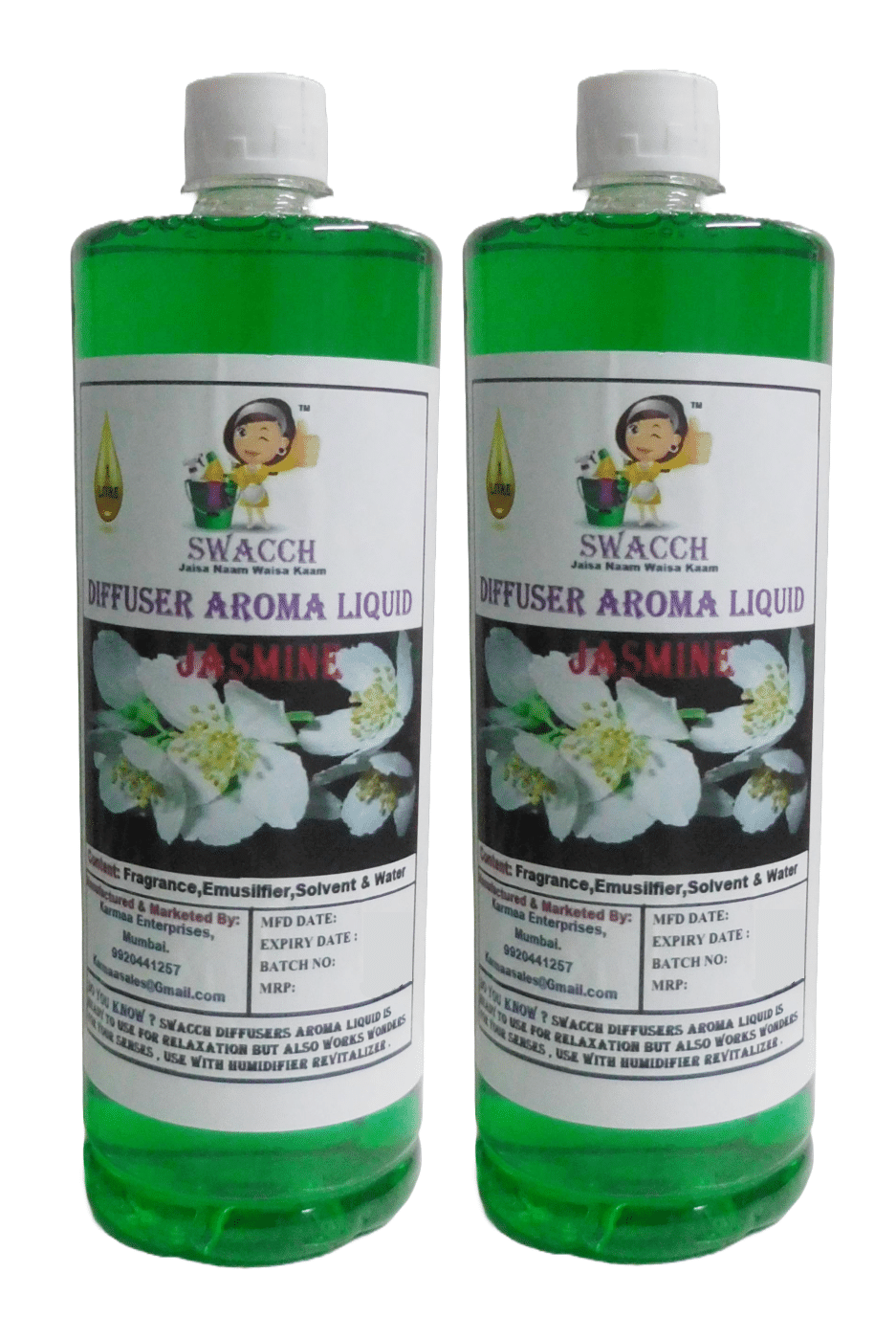 SWACCH Evaporative Diffuser Refill Jasmine 2000 mL SWACCH Evaporative Diffuser Refill Jasmine 2000 mL
