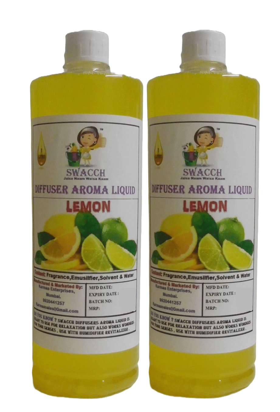 SWACCH Evaporative Diffuser Refill Lemon 2000 mL SWACCH Evaporative Diffuser Refill Lemon 2000 mL