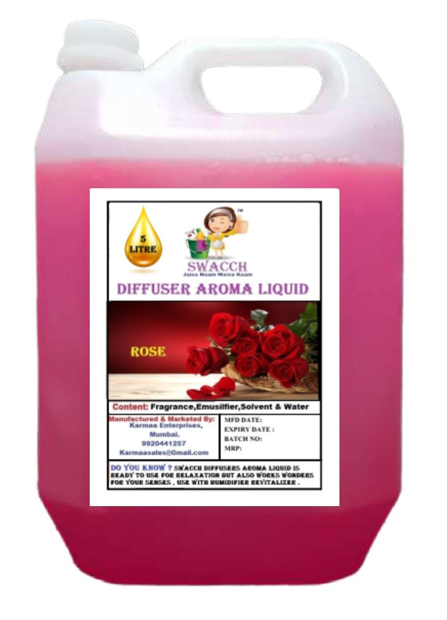 SWACCH Evaporative Diffuser Refill Rose 5000 mL SWACCH Evaporative Diffuser Refill Rose 5000 mL