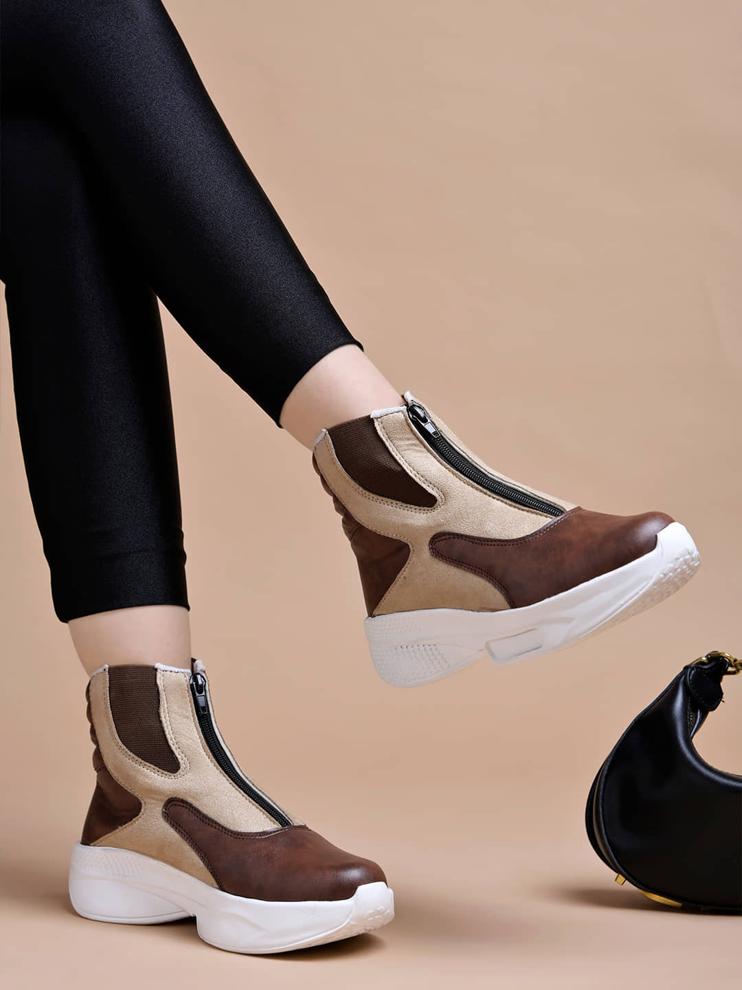 Shoetopia Brown Women's Ankle Length Boots