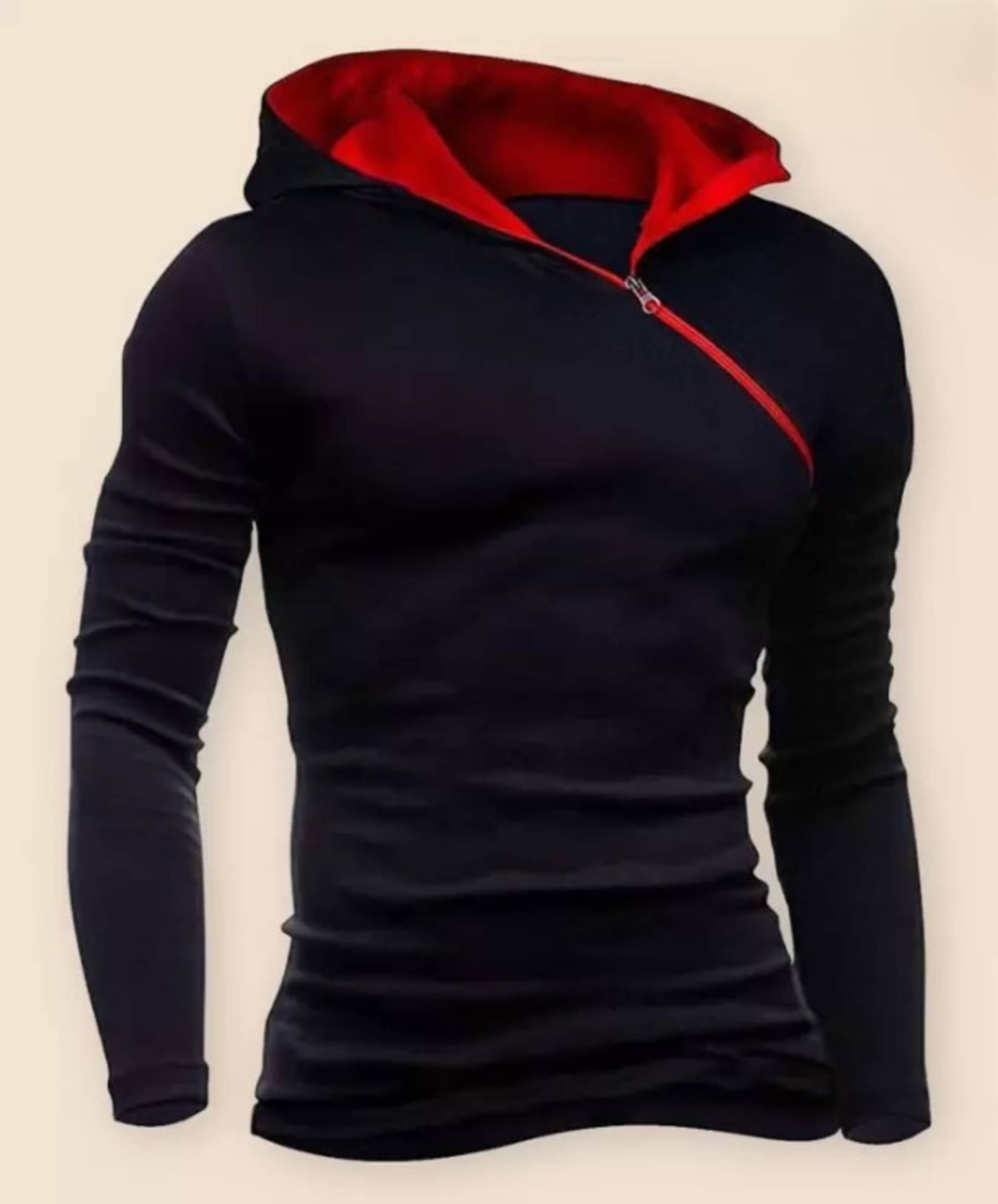 Try This Cotton Blend Regular Fit Solid Full Sleeves Men's Hooded T-Shirt - Black ( Pack of 1 ) Try This Cotton Blend Regular Fit Solid Full Sleeves Men's Hooded T-Shirt - Black ( Pack of 1 )
