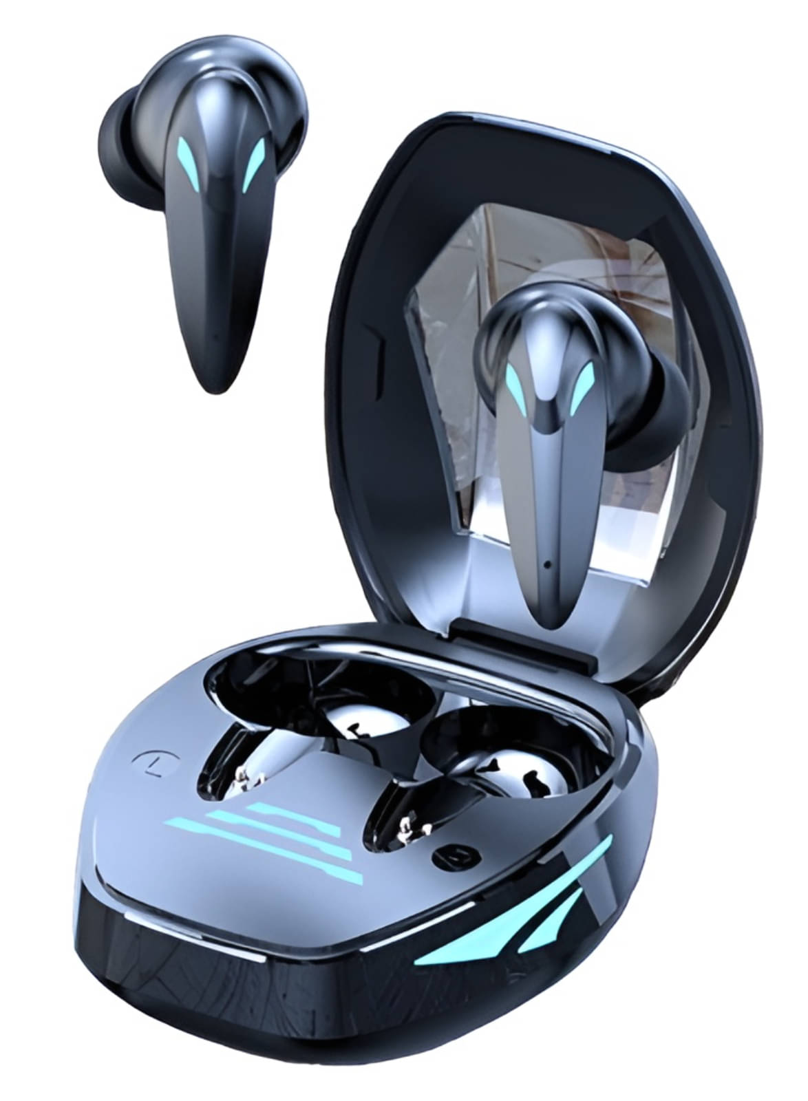     			VERONIC TG09 LOW LATENCY Bluetooth True Wireless (TWS) In Ear 30 Hours Playback Low Latency,Fast charging IPX4(Splash & Sweat Proof) Black