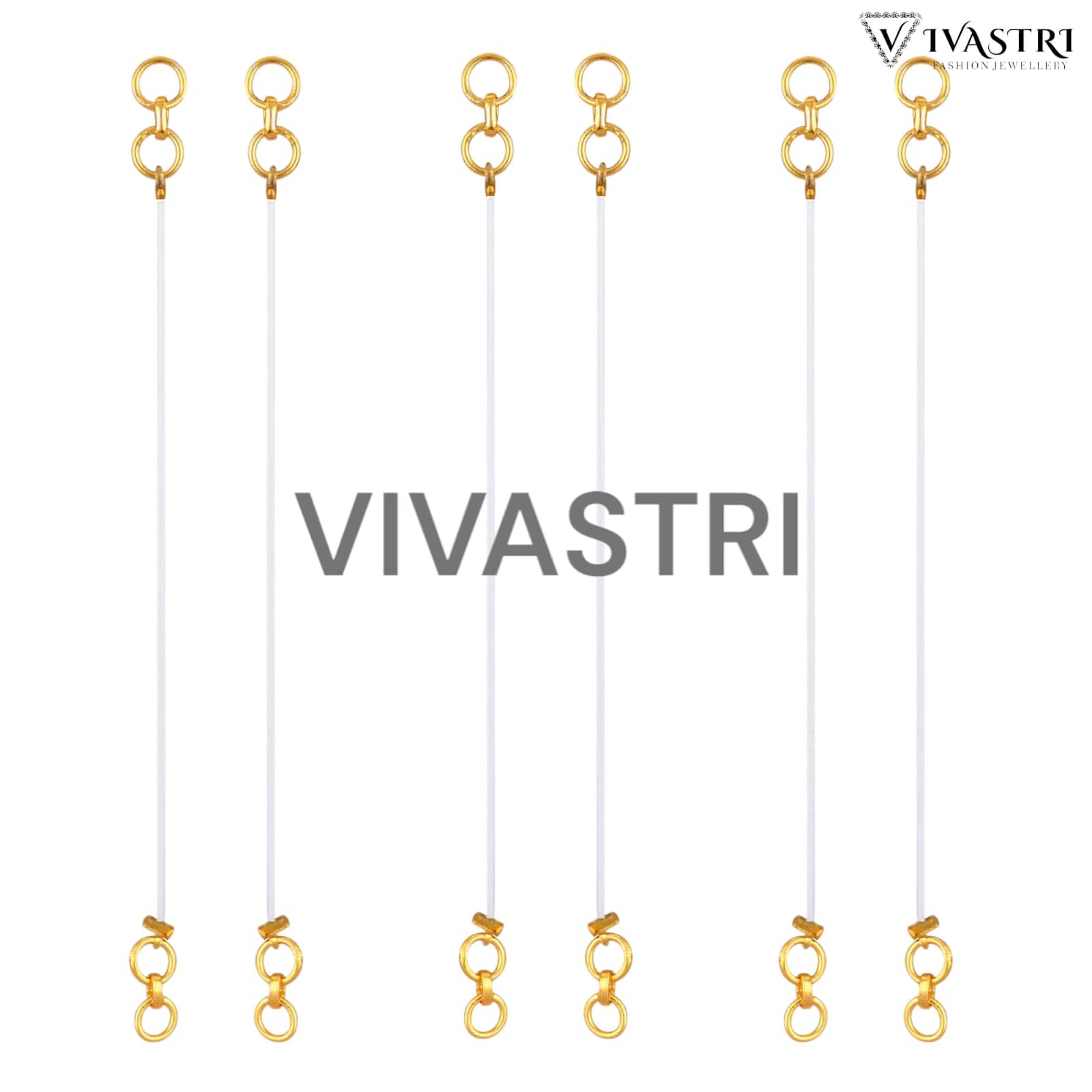 VIVASTRI White EarCuff Earrings ( Pack of 3 ) - Earrings | Buy online on ZillyBuy