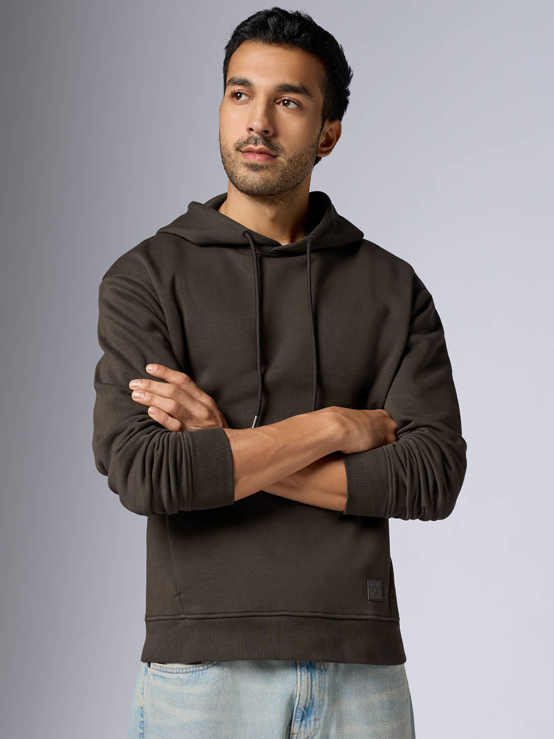     			XYXX Cotton Blend Hooded Men's Sweatshirt - Brown ( Pack of 1 )