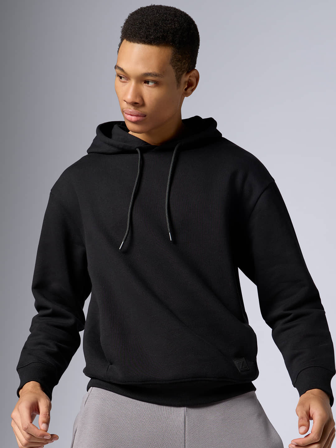 XYXX Cotton Blend Hooded Men's Sweatshirt - Black ( Pack of 1 )