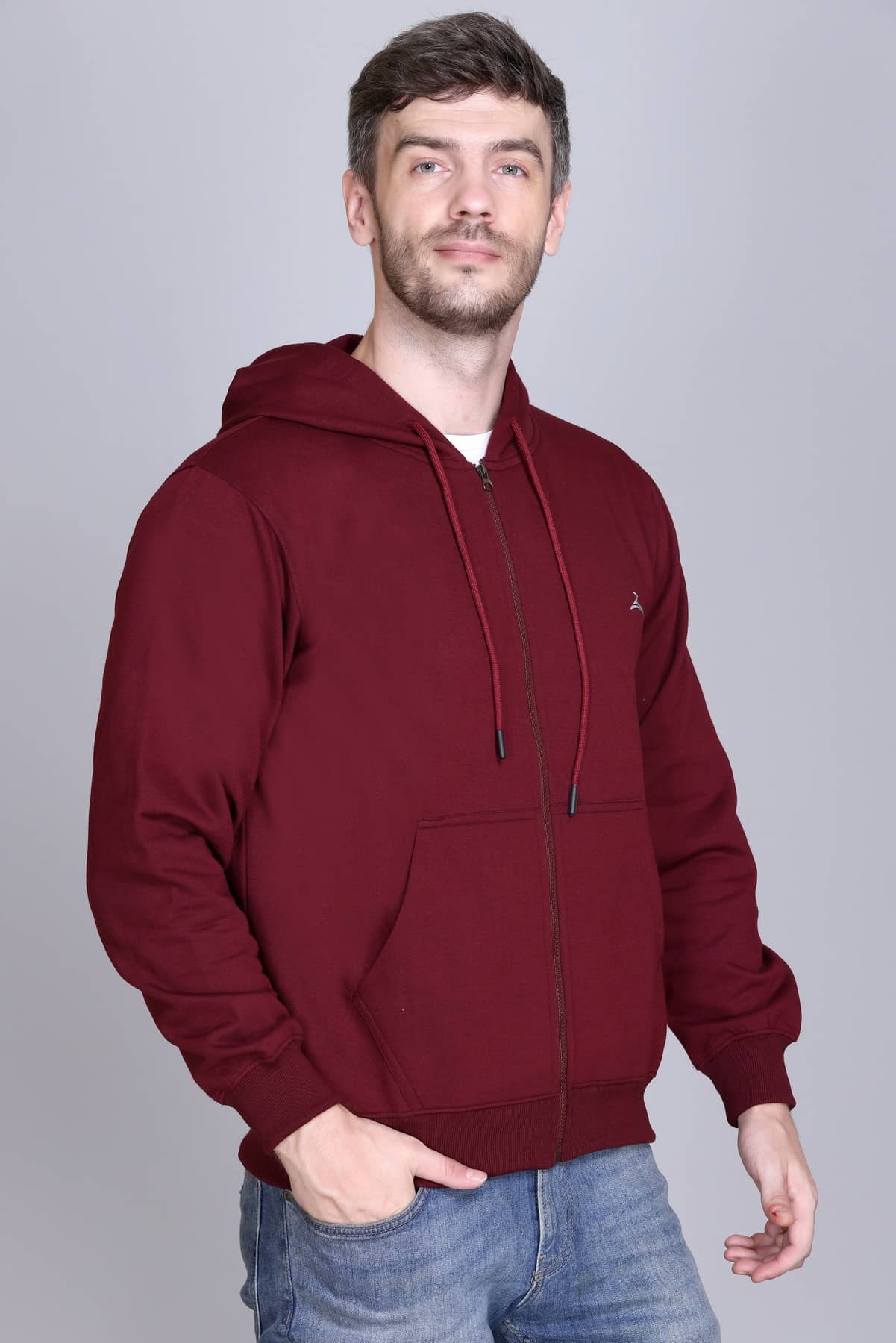 Zeffit Polyester Hooded Men's Sweatshirt - Black ( Pack of 1 )