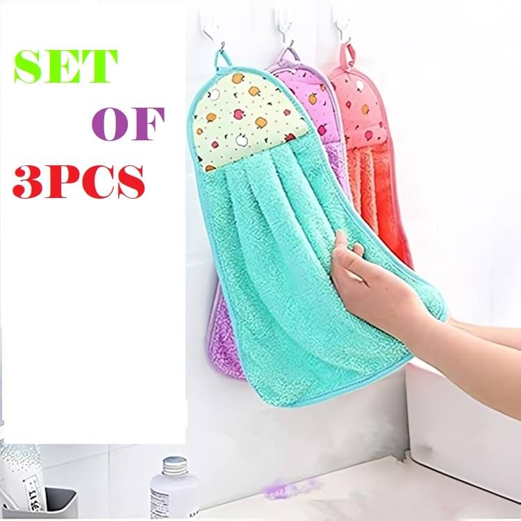     			dust n shine Set of 3 Multi Cotton Face Towels,Hand Towels