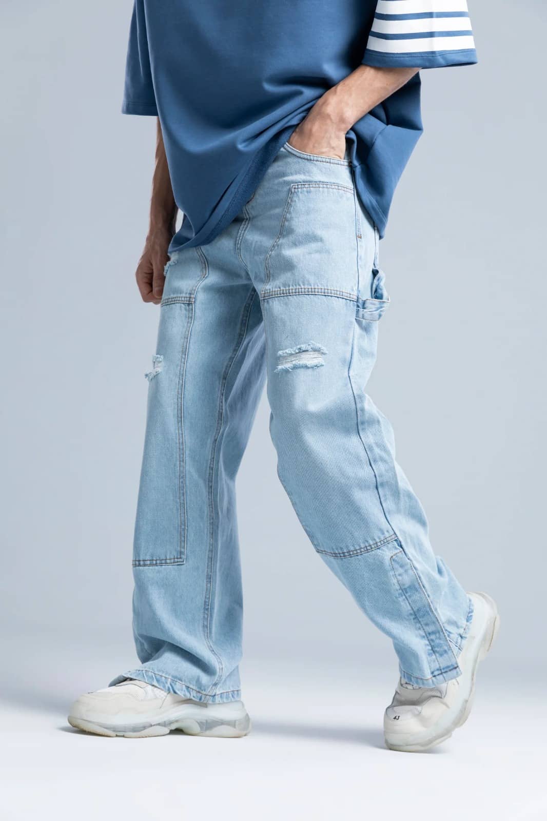 ARBIA FUNKI Regular Fit Washed Men's Jeans - Light Blue ( Pack of 1 ) - Jeans | Buy online on ZillyBuy