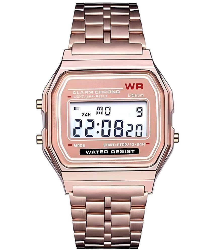 BANDSMITH Rose Gold Metal Digital Men's Watch